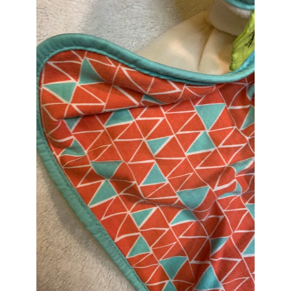 B Cuddly‎ Bunny Rabbit Lovey Security Blanket BABY toy Soother Plush Crinkle EUC